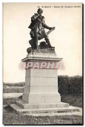 Cartes postales Saint Malo Statue de Jacques Cartier