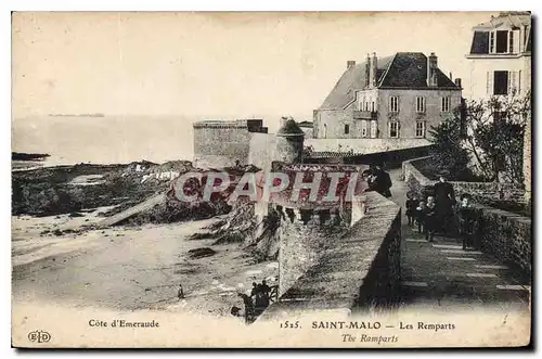 Ansichtskarte AK Saint Malo Cote d'Emeraude Les Remparts