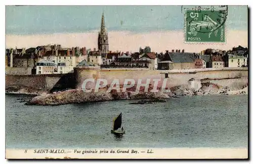 Ansichtskarte AK Saint Malo Vue generale prise du Grand Bey