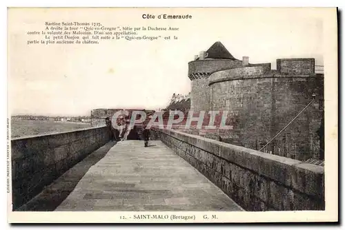 Cartes postales Saint Malo (Bretagne) G M Cote d'Emeraude