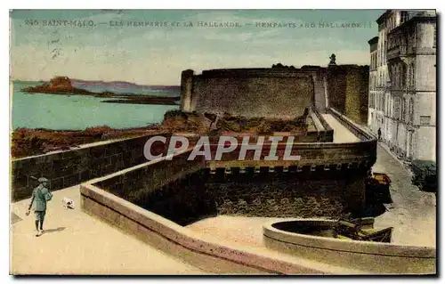 Cartes postales Saint Malo Les Remparts et la Hallande