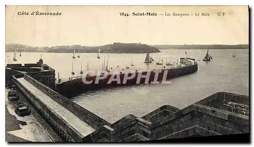 Cartes postales Saint Malo Les Remparts Le Mole