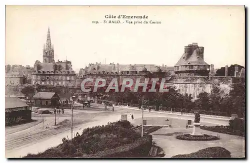 Cartes postales Saint Malo Cote d'Emeraude Vue prise du Casino