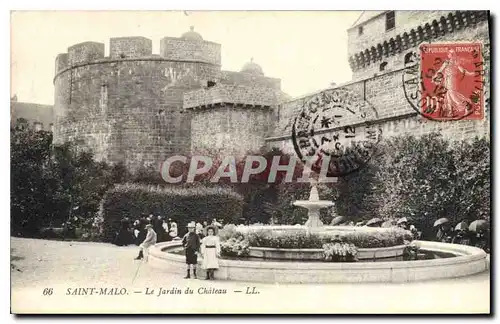 Ansichtskarte AK Saint Malo Le Jardin du Chateau