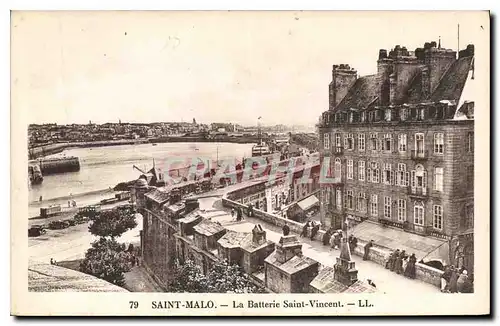 Cartes postales Saint Malo La Batterie Saint Vincent