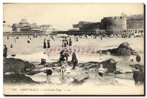 Ansichtskarte AK St Malo La Grande Plage