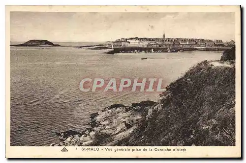 Cartes postales St Malo Vue generale prise de la Corniche d'Aleth