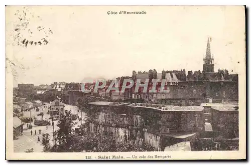 Cartes postales St Malo Cote d'Emeraude Un coin des Remparts