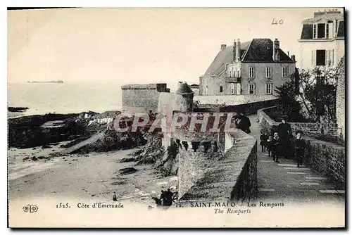 Ansichtskarte AK Saint Malo Cote d'Emeraude Les Remparts