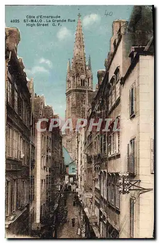 Ansichtskarte AK St Malo La Grande Rue