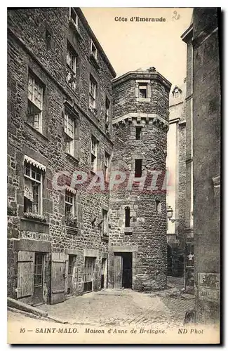 Ansichtskarte AK Saint Malo Maison d'Anne de Bretagne