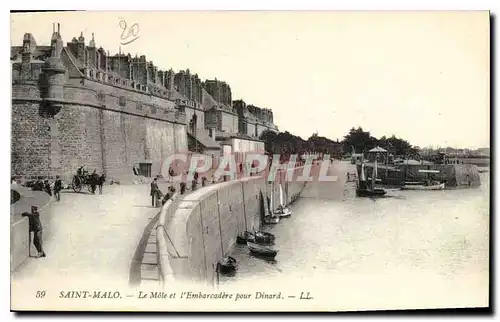 Cartes postales St Malo Le Mole et l'Embarcadere pour Dinard