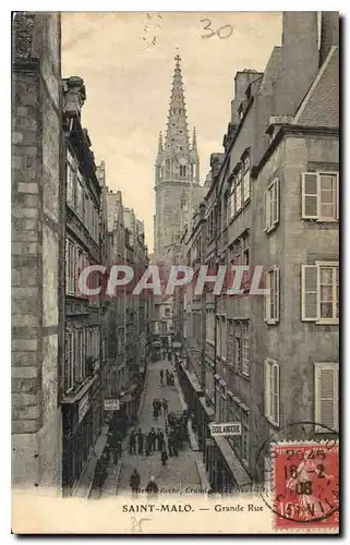 Cartes postales St Malo Grande Rue