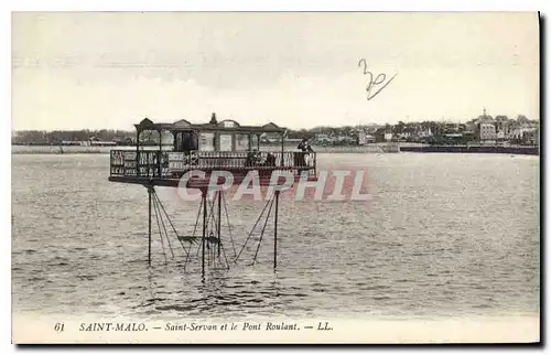 Ansichtskarte AK St Malo Saint Servan et le Pont Roulant