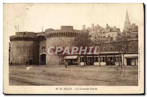 Ansichtskarte AK St Malo La Grande Porte