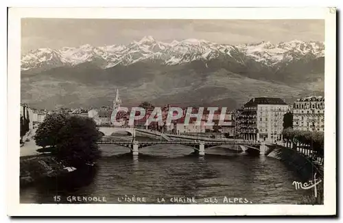 Cartes postales Grenoble L'Isere la Chaine des Alpes