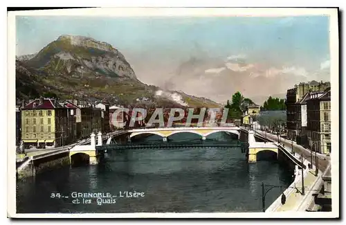 Cartes postales Grenoble L'Isere et les Quais