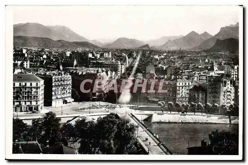 Ansichtskarte AK Grenoble Vue generale et le Cours Jean Jaures