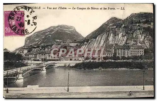 Cartes postales Grenoble Vue sur l'Isere Le Casque de Neron et les Forts