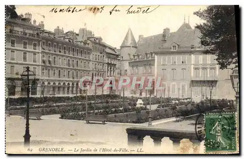 Cartes postales Grenoble Le Jardins de l'Hotel de Ville