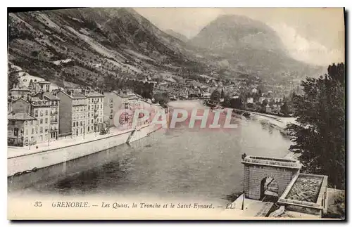 Cartes postales Grenoble Les Quais la Tronche et le Saint Eynard