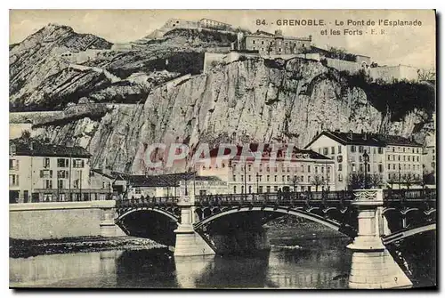 Cartes postales Grenoble Le Pont de l'Esplanade et les Forts