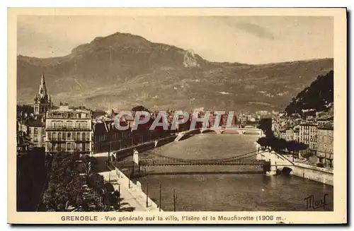 Ansichtskarte AK Grenoble Vue generale sur la ville l'Isere et le Moucherotte