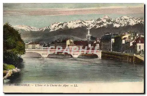 Cartes postales Grenoble L'Isere et la Chaine des Alpes