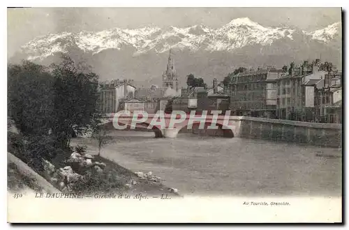 Ansichtskarte AK Grenoble Le Dauphine Grenoble et les Alpes