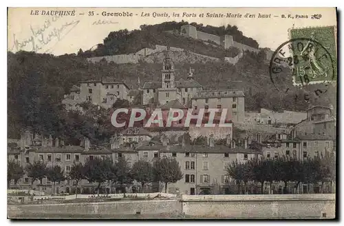 Cartes postales Grenoble Le Dauphine Les Quais les Forts et Sainte Marie d'en Haut