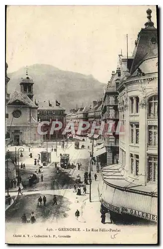 Cartes postales Grenoble La Rue Felix Poulat