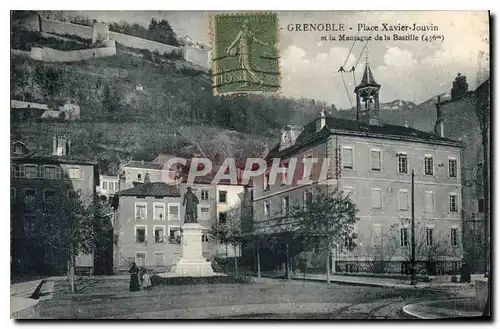 Ansichtskarte AK Grenoble Place Xavier Jouvin et la Montagne de la Bastille