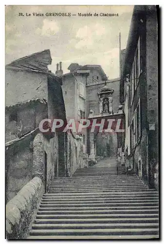 Cartes postales Grenoble Le Vieux Grenoble Montee de Chalmont