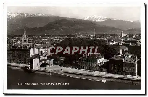 Cartes postales Grenoble Vue generale et l'Isere