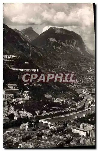 Cartes postales Grenoble Vue aerienne sur la Ville Le Tronche et le Saint Eynard