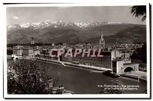 Ansichtskarte AK Grenoble Vue generale et la Chaine de Belledonne