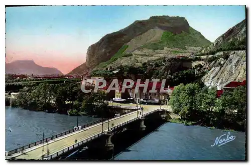 Ansichtskarte AK Grenoble Isere Le Pont de France sur l'Isere et la Montagne de Neron