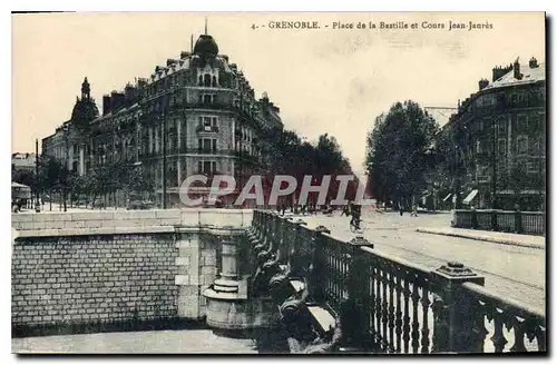 Ansichtskarte AK Grenoble Place de la Bastille et Cours Jean Jaures