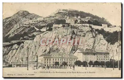 Cartes postales Grenoble La Manutention et les Forts Rabot et de la Bastille