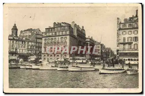 Cartes postales Marseille Quai des Belges et la Canebiere