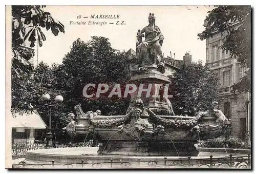 Ansichtskarte AK Marseille Fontaine Estrangin