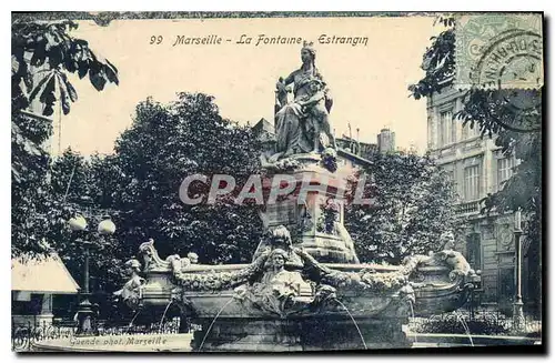 Ansichtskarte AK Marseille La Fontaine Estrangin