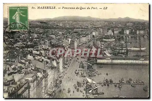 Ansichtskarte AK Marseille Panorama du Quai du Port