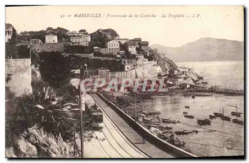 Ansichtskarte AK Marseille Promenade de la Corniche Le Prophete