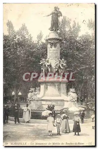 Ansichtskarte AK Marseille Les Monuments des Mobiles des Bouches du Rhone