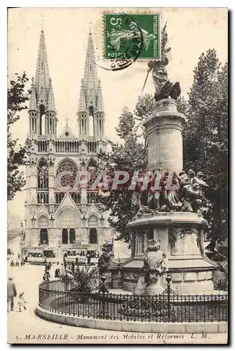 Ansichtskarte AK Marseille Monument des Mobiles et Reformes