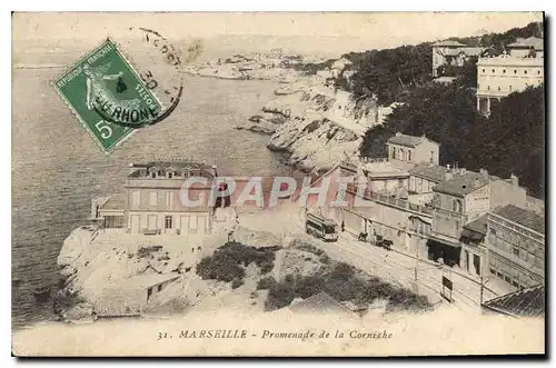 Cartes postales Marseille Promenade de la Corniche