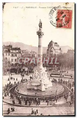 Cartes postales Marseille Fontaine Cantini