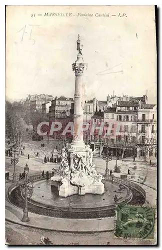 Cartes postales Marseille Fontaine Cantini