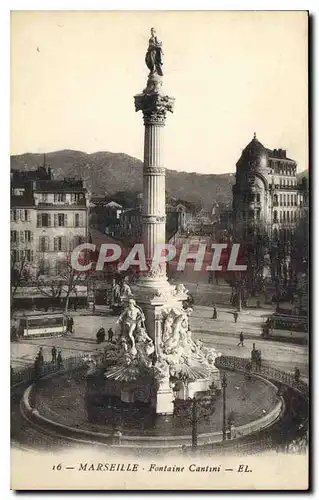 Cartes postales Marseille Fontaine Cantini